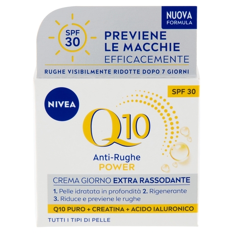 Nivea Q10 Anti-Rughe Power Crema Giorno Extra Rassodante SPF 30 Tutti i Tipi di Pelle 50 ml